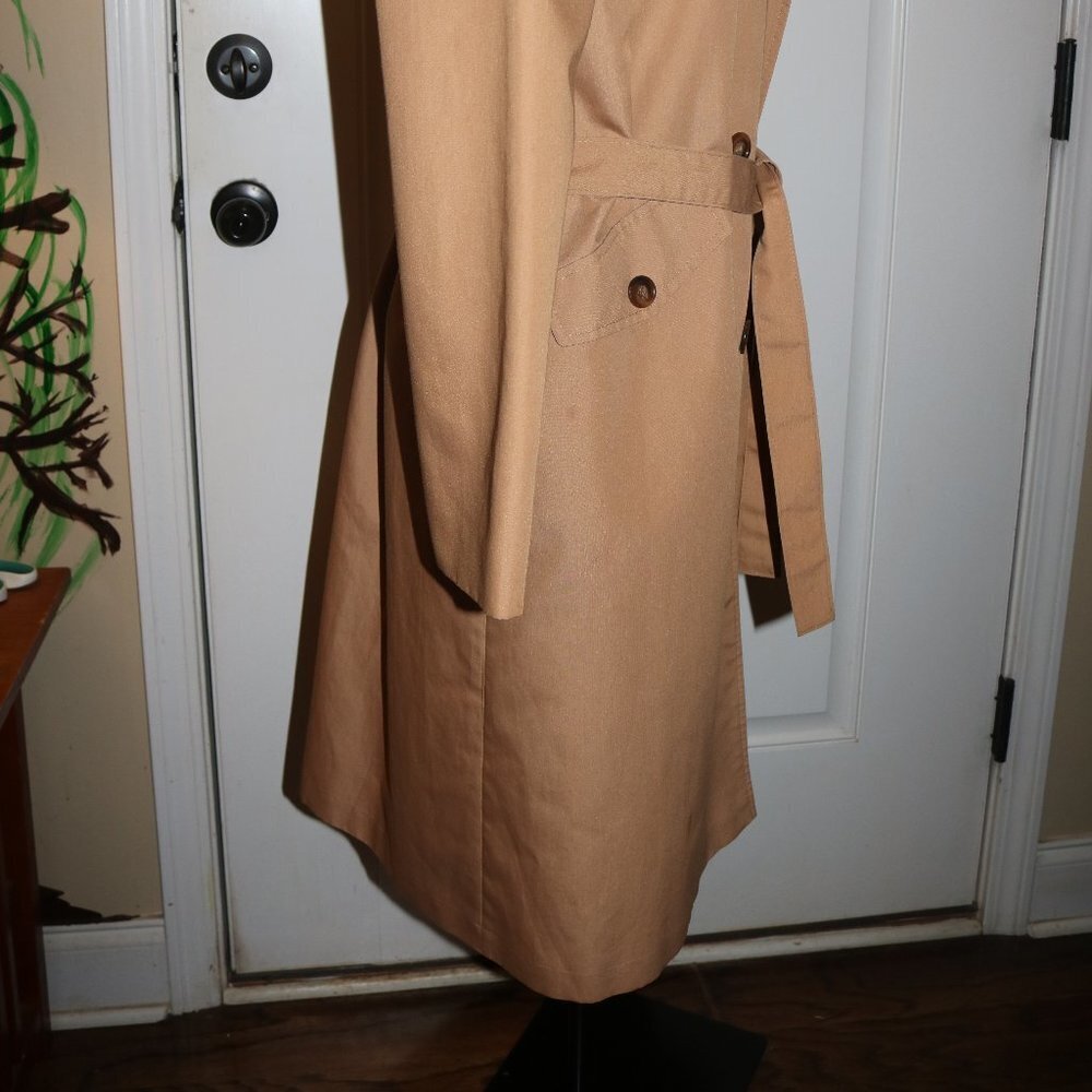 Sears vintage ladies raincoat trench coat no liner excellent - Picture 4 of 11
